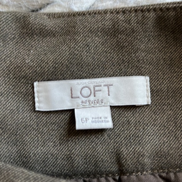 LOFT soft brown skirt with front pockets - Picture 6 of 10
